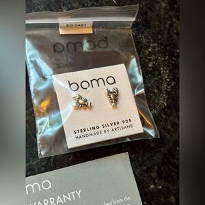 Boma Sterling Silver Lobster 🦞 Earrings